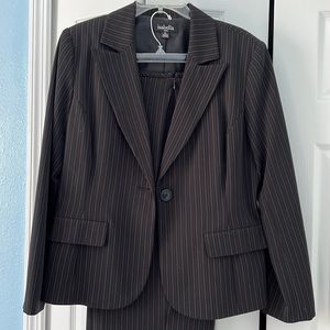 Pant suit pinstripes